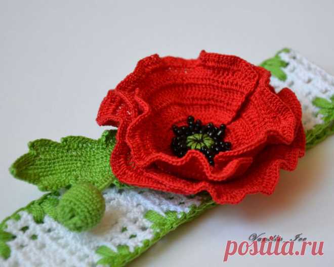 Мак крючком | My Hobby Book: Вязание и вышивкаMy Hobby Book: Вязание и вышивка
