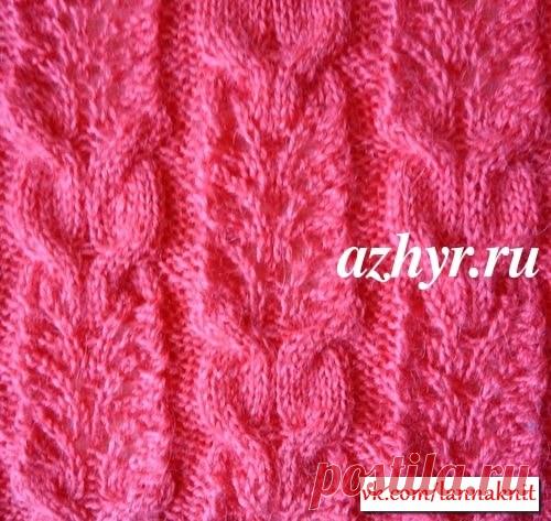 Вязание спицами. Комбинированный узор, который подойдет для вязания таких изделий, как жакет, жилет, палантин, пуловер, кофточка, свитер, шарф, шаль, джемпер, юбка, платье, кардиган. Схемы вязания для спиц 
#схемой #люблю_вязать #супер #вязаный #вязаная #весна2019 #волшебно #рельефный #ажурный