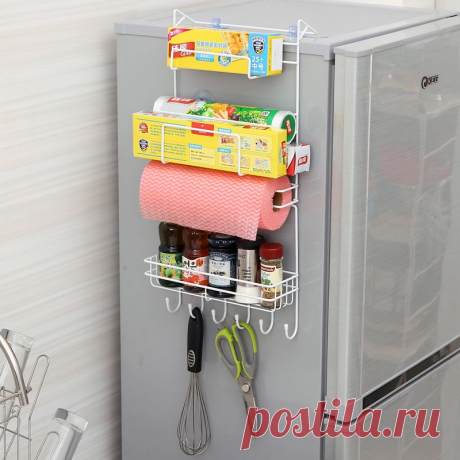 Кухня Nevera Боковая Полка Стойки Боковины Многоцелевой Полка Трещины Estante Стеллаж Для Хранения многослойная Держатель Холодильник Холодильник купить на AliExpress