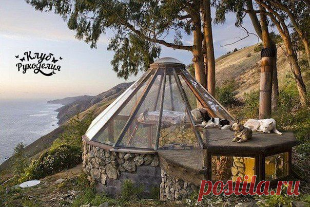 Пожили бы в шалаше с таким видом? 😍 / Рукоделие