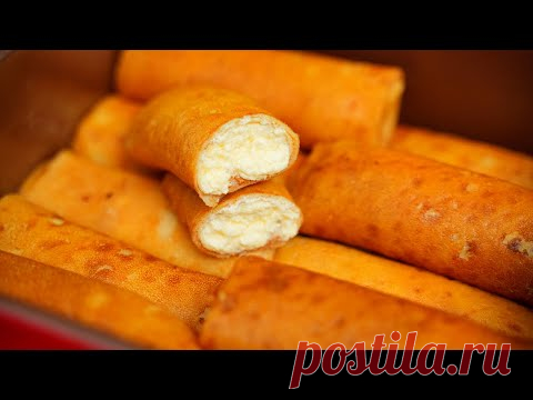 Просто тают во рту! Блинчики (налистники) с пышной творожной начинкой! Блины с творогом