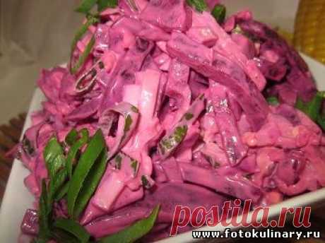 Салат из свеклы с сыром и яйцами - Cалаты, закуски - Кулинарные рецепты ! - ФотоКулинария