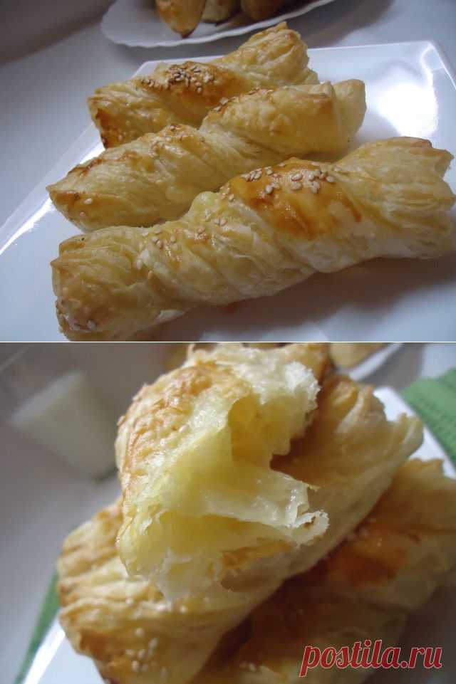 СЛОЙКИ С СЫРОМ.