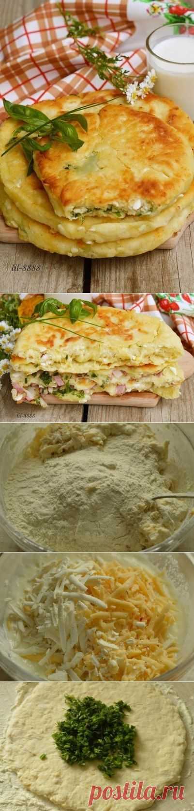 Сырные лепешки с разными начинками