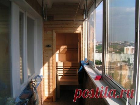 Сауна на лоджии