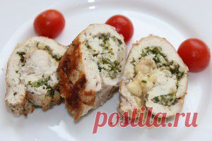 Как приготовить куриные рулетики с начинкой из фундука - рецепт