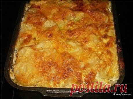 МЯСНАЯ ЗАПЕКАНКА. Любимый рецепт моей мамы. Ни одно торжество не обходилось без этого блюда!

Просто вкусно...

Ингредиенты:

картофель (6шт),
фарш свинина+говядина (400г),
грибы (100-150г),
лук (1шт),
сметана (1 стакан),
яйцо,
чеснок (2 дольки),
соль, перец.

Приготовление:

Приготовление: Картофель очистить и нарезать тонкими ломтиками. Лук порезать полукольцами. Грибы порезать небольшими кубиками, смешать с фаршем и приправить солью и перцем.

Для заправки: сметану смеш...