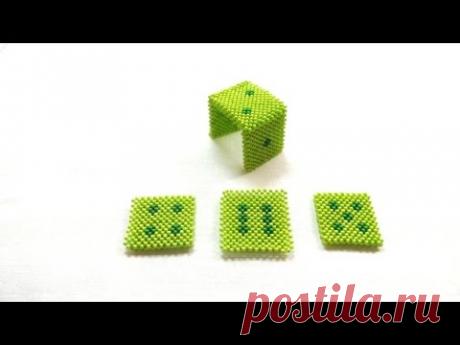 Гральний кубик з бісеру 1 частина/Игральный кубик из бисера 1 часть