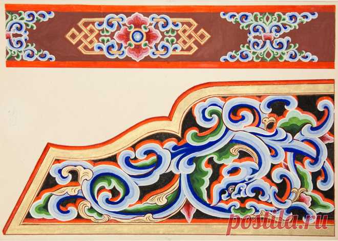 этнические орнаменты » Традиционный монгольский орнамент