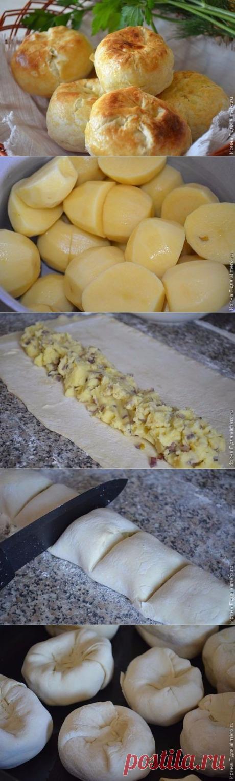 Кныши из слоёного теста с картошкой » В сети – себя просвети!