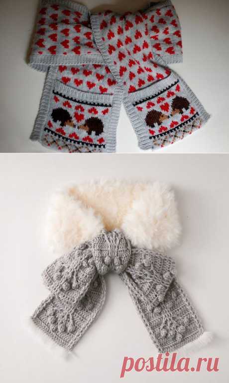 Весёлые шарфики для детей.