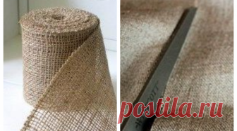 Мешковина, немного клея — и у вас шедевр! ...