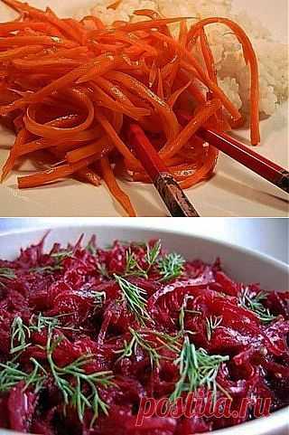 Любимые салаты по-корейски.