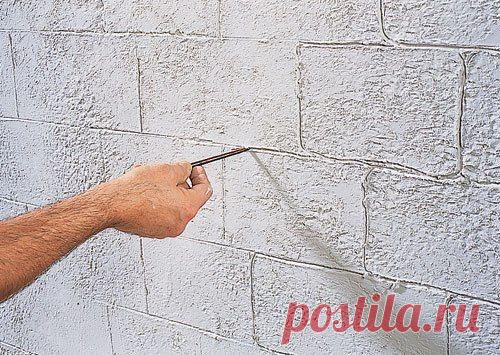 Фотографии на стене сообщества | 32 793 фотографии.5. Черенком волосяной кисти или тупым концом карандаша обведите швы. Не пользуйтесь линейкой! Швы должны быть немного неровными.

До того, как шпаклевка затвердеет, снимите со стены ограничительную малярную ленту.