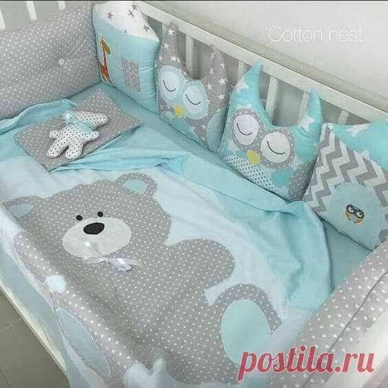 Бортики в детскую кроватку: фото и выкройки - Свое рукоделие