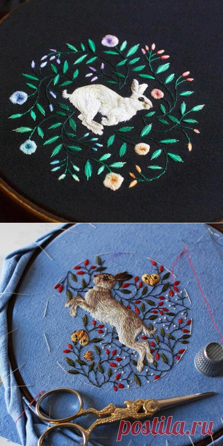 Вышитые художественные зарисовки Хлои Джиордано. Самые необычные иллюстрации | Мир Вышивки | Яндекс Дзен