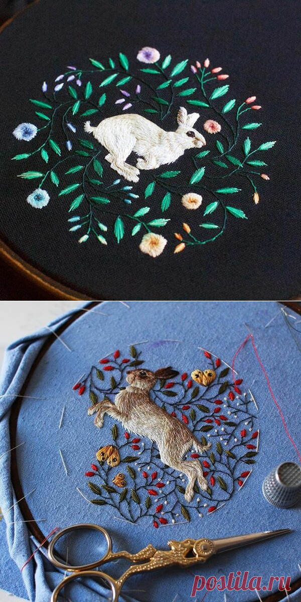 Вышитые художественные зарисовки Хлои Джиордано. Самые необычные иллюстрации | Мир Вышивки | Яндекс Дзен