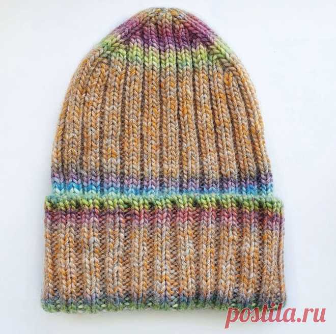 Шапка спицами резинкой 2 на 2 Шапка спицами резинкой 2 на 2Автор: yarnshop_42.