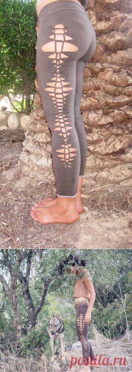 Cut Pixie LeggingsOrganic CottonBrown от PrimitiveTribalCraft