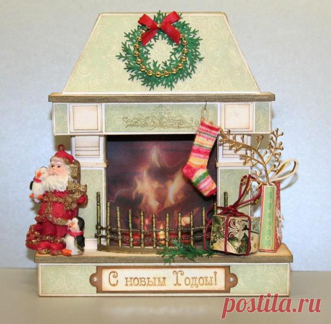 Скрап-фантазии: Мастер-класс: камин