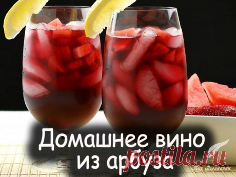 Домашнее вино из арбуза - Вкусные рецепты от Мир Всезнайки