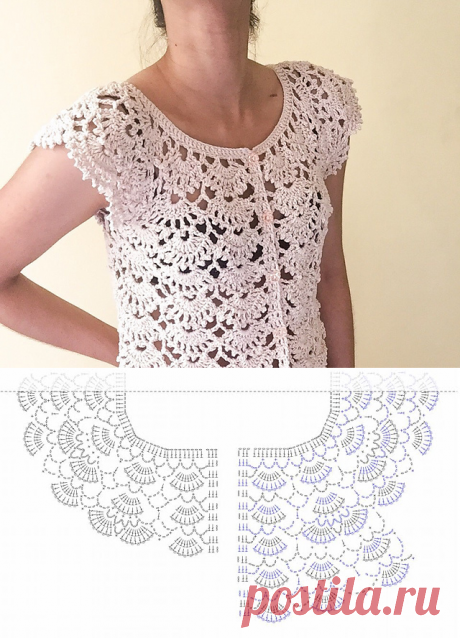 ergahandmade: Crochet Summer Cardigan + Diagrams + Free Pattern