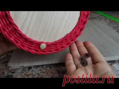 Оплетаю картонное донышко. Лучший вариант!!!  I braid the cardboard bottom. The best way!!