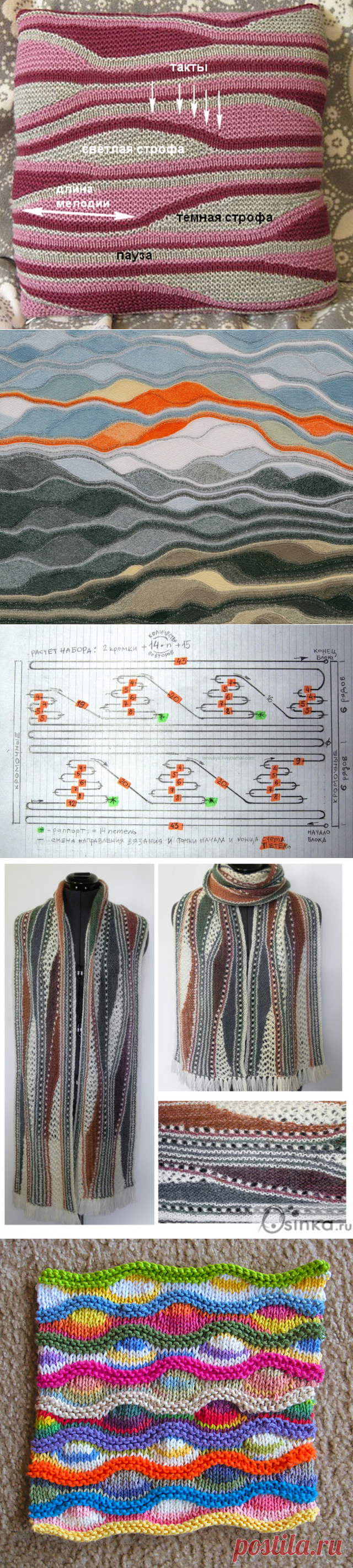 Поворотное или секционное вязание спицами (+мастер-классы) — Рукоделие