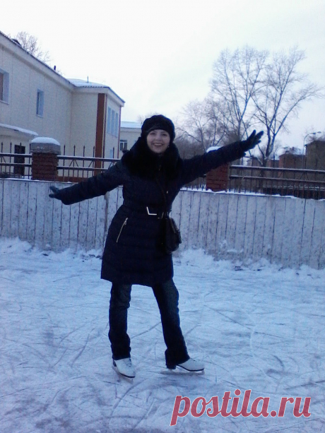 В январские праздники- катание на коньках.