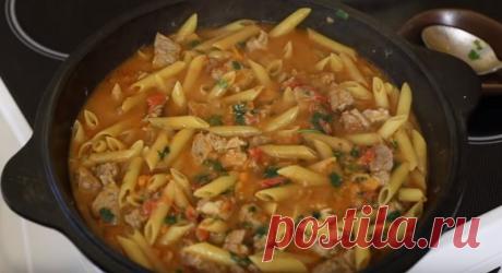 Тушеные макароны