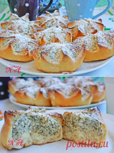 Булочки с маком : Выпечка сладкая