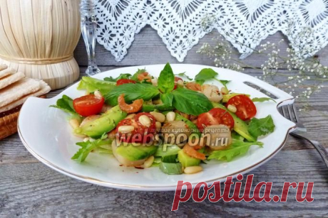 Салат из морских гребешков и креветок рецепт с фото, как приготовить на Webspoon.ru