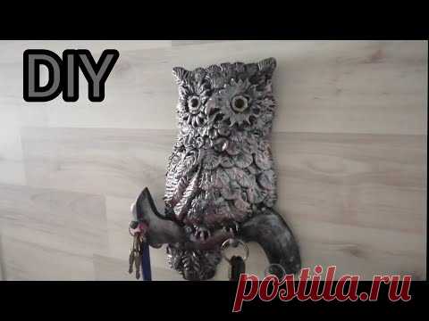 Ключница - сова своими руками! /Keyholder mova/ Handmade work - YouTube