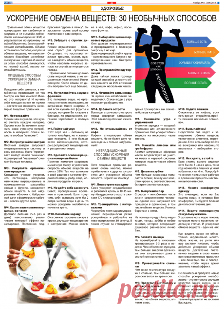 Ускорение обмена веществ: 30 необычных способов