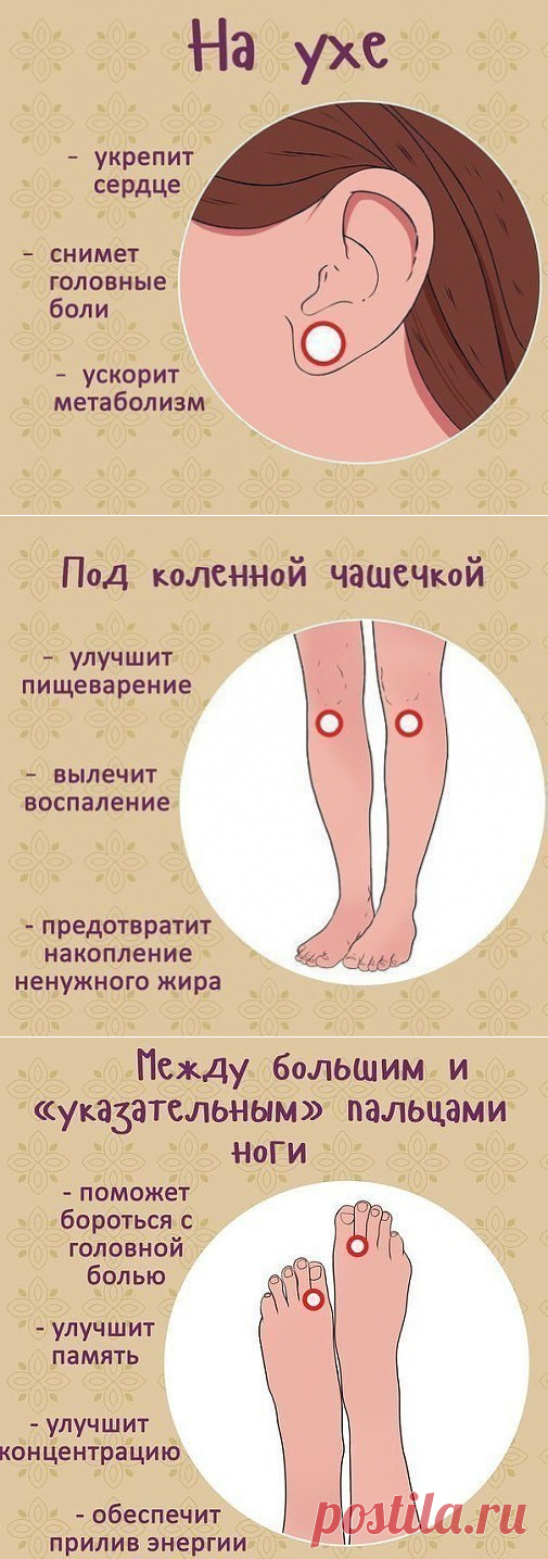 Какие точки массажировать, чтобы улучшить самочувствие!