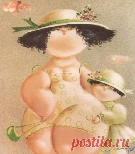 Очаровательные душечки-пампушечи в работах Никола Виетти