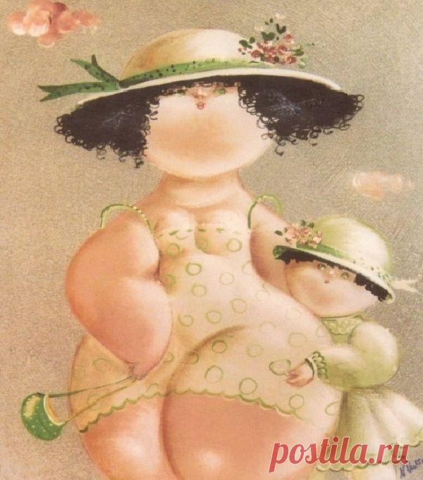 Очаровательные душечки-пампушечи в работах Никола Виетти