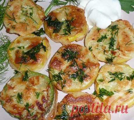 Кабачки в чесночном кляре