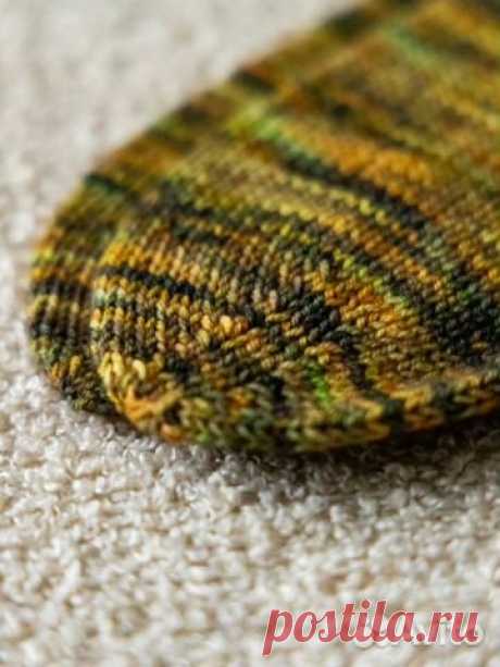 Носки вязаные ручной работы шерстяные "Осенний лес