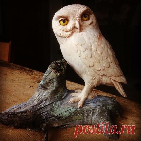 Какие невероятные скульптуры можно научиться делать, если посвятить резьбе по дереву более 30 лет | АРТИзба | Яндекс Дзен