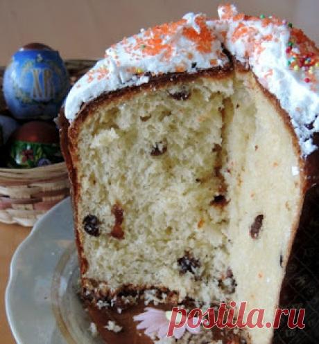Вкусные рецепты: Легкий и очень нежный пасхальный кулич