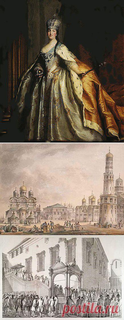 коронация императрицы Екатерины II. .