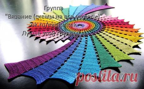 Белая спиральная салфетка | Клубок