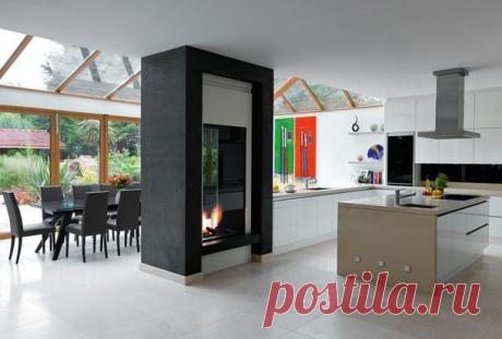 Как оформить камин в столовой, кабинете и на улице: 15 идей | Самоцветик