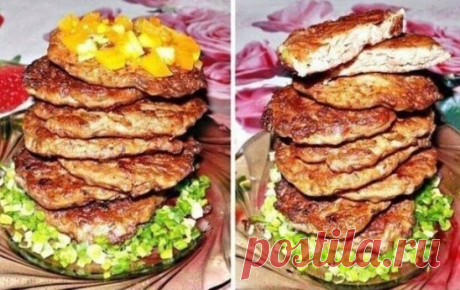 Печёночные оладьи из куриной печени, очень вкусные и нежные