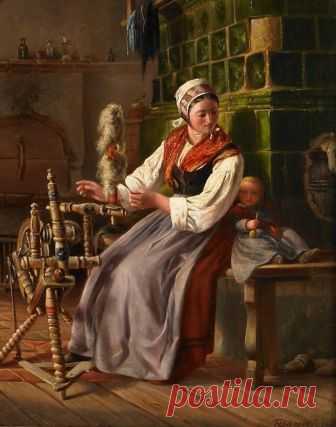 hermann_bayer_mutter_mit_kind_am_spinnrad.jpg (605×768)