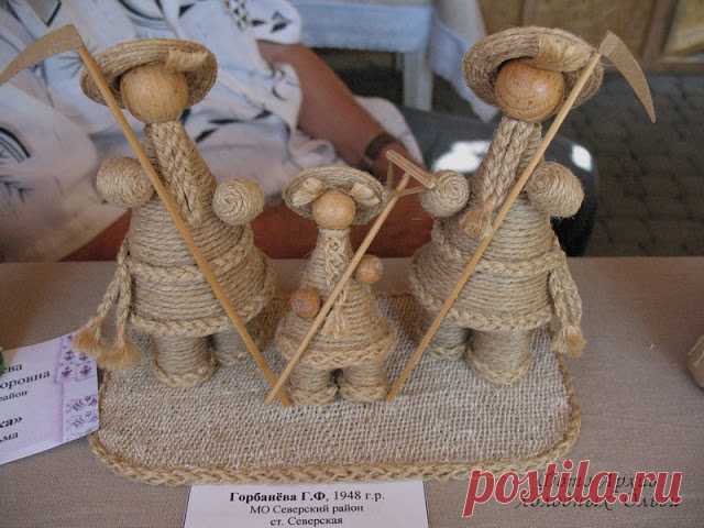 Куклы из джута. Подборка с выставки :: Мастерская кукол и хорошего настроения