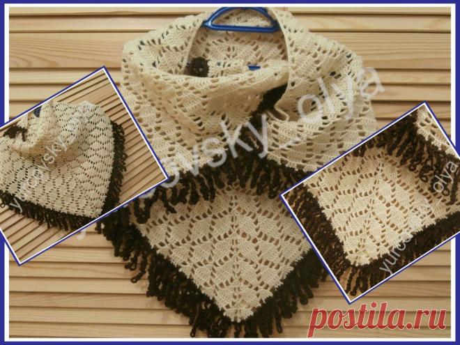 Как связать простой бактус крючком.