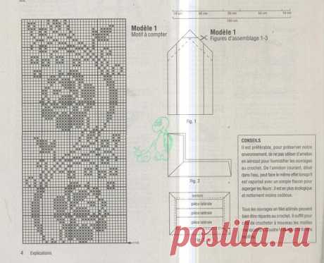 ya.versaviya — альбом «САЛФЕТКИ, ЗАНАВЕСКИ, СКАТЕРТИ КРЮЧКОМ / Sabrina - Filet au crochet Hors-serie 01H 2007-05» на Яндекс.Фотках