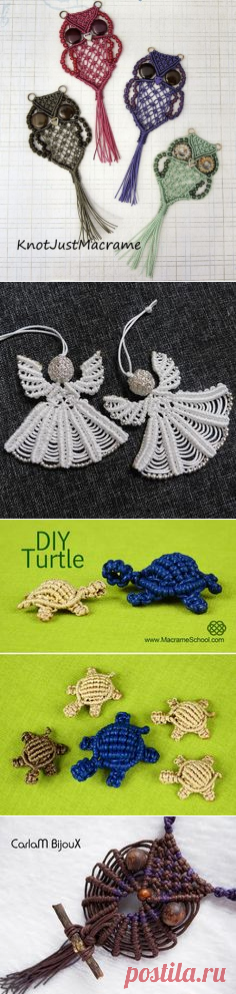 Macrame Owl Necklace Instructions And Video